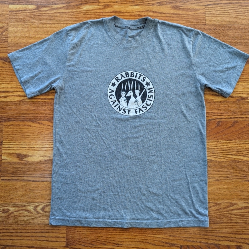 Vintage Rabbits Against Fascism tee